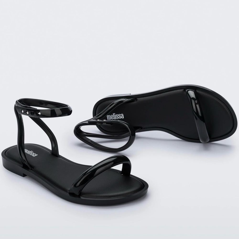 Melissa Wave Sandals Never Worn No Box Size 9 Jelly Ankle-Strap